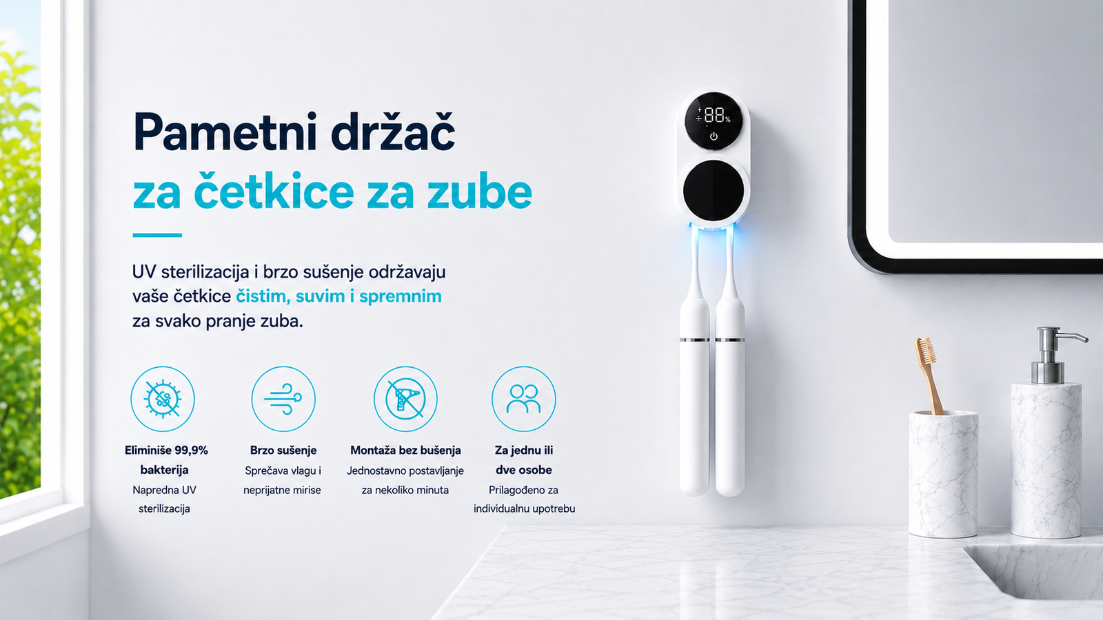 Držač četkica za zube